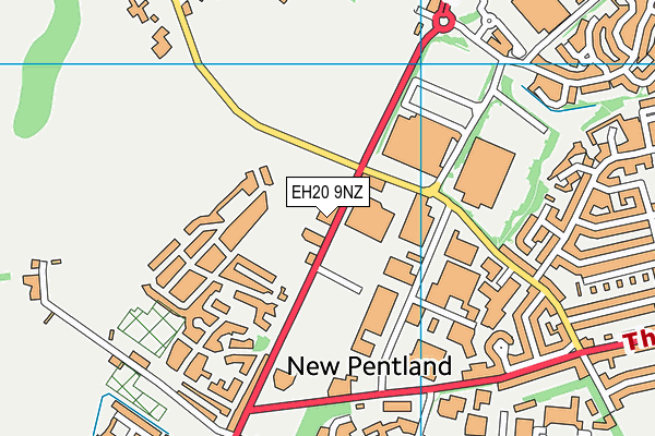 EH20 9NZ map - OS VectorMap District (Ordnance Survey)