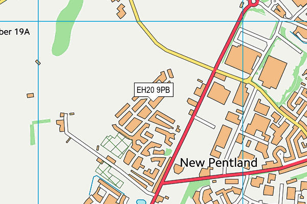 EH20 9PB map - OS VectorMap District (Ordnance Survey)