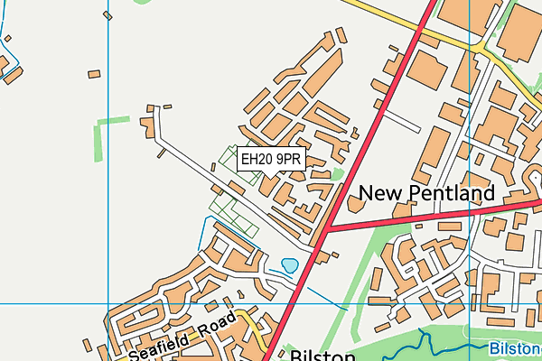 EH20 9PR map - OS VectorMap District (Ordnance Survey)