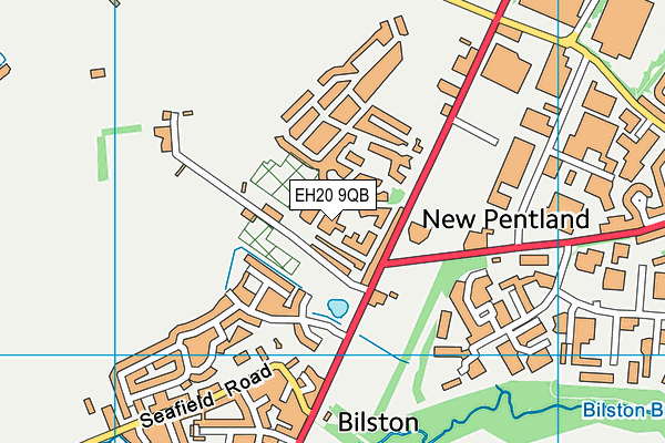 EH20 9QB map - OS VectorMap District (Ordnance Survey)