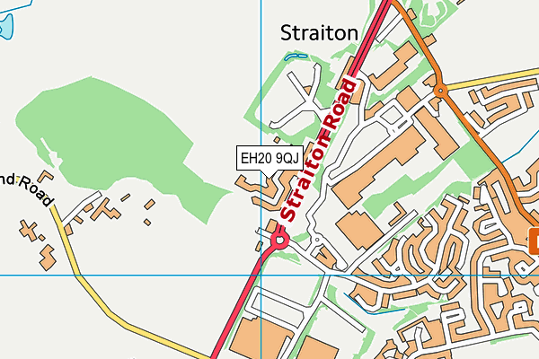 EH20 9QJ map - OS VectorMap District (Ordnance Survey)