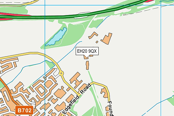 EH20 9QX map - OS VectorMap District (Ordnance Survey)