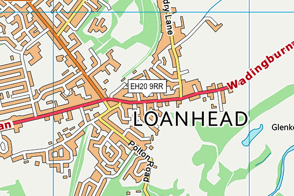 EH20 9RR map - OS VectorMap District (Ordnance Survey)