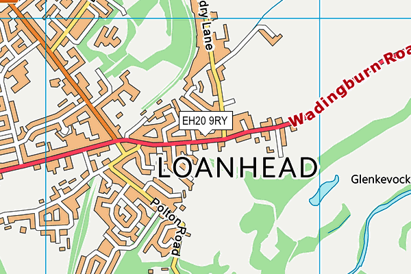 EH20 9RY map - OS VectorMap District (Ordnance Survey)