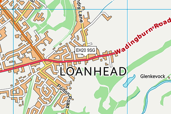 EH20 9SG map - OS VectorMap District (Ordnance Survey)