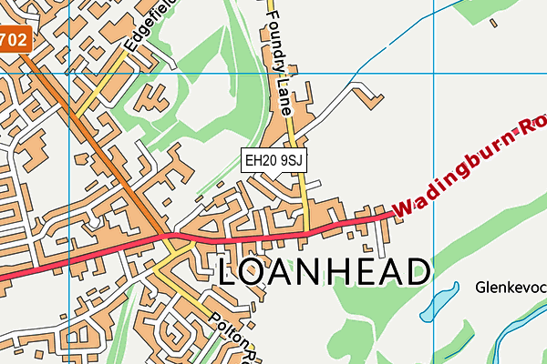 EH20 9SJ map - OS VectorMap District (Ordnance Survey)