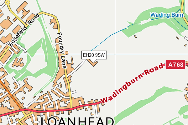 EH20 9SW map - OS VectorMap District (Ordnance Survey)