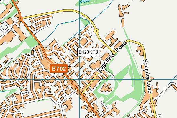 EH20 9TB map - OS VectorMap District (Ordnance Survey)