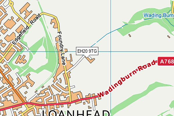 EH20 9TG map - OS VectorMap District (Ordnance Survey)