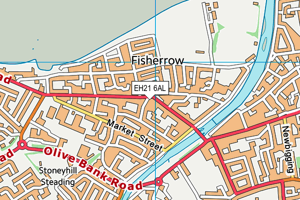 EH21 6AL map - OS VectorMap District (Ordnance Survey)