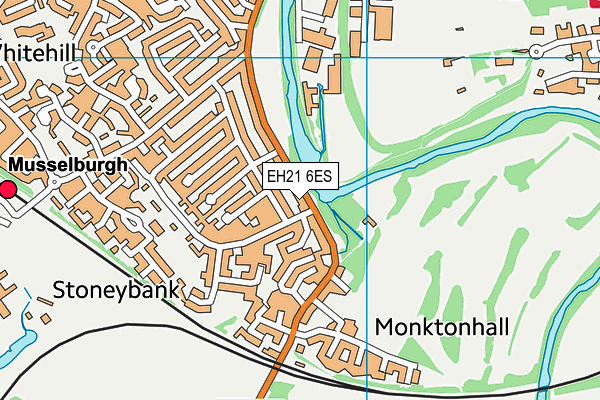 EH21 6ES map - OS VectorMap District (Ordnance Survey)