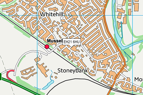 EH21 6HU map - OS VectorMap District (Ordnance Survey)