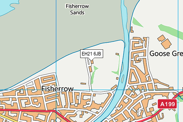 EH21 6JB map - OS VectorMap District (Ordnance Survey)