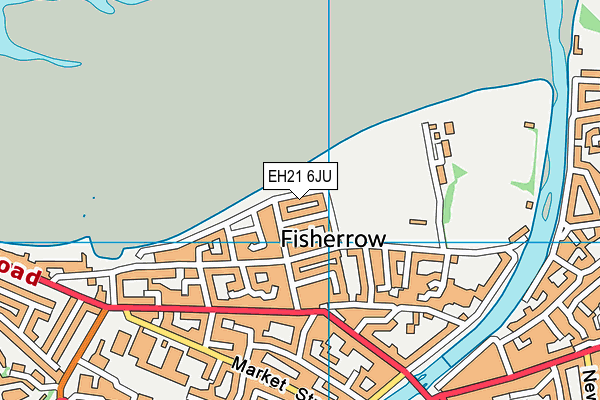 EH21 6JU map - OS VectorMap District (Ordnance Survey)