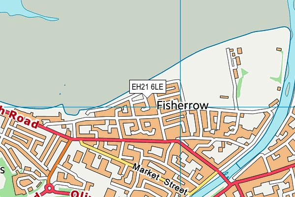 EH21 6LE map - OS VectorMap District (Ordnance Survey)