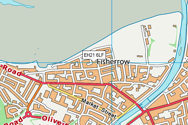 EH21 6LF map - OS VectorMap District (Ordnance Survey)