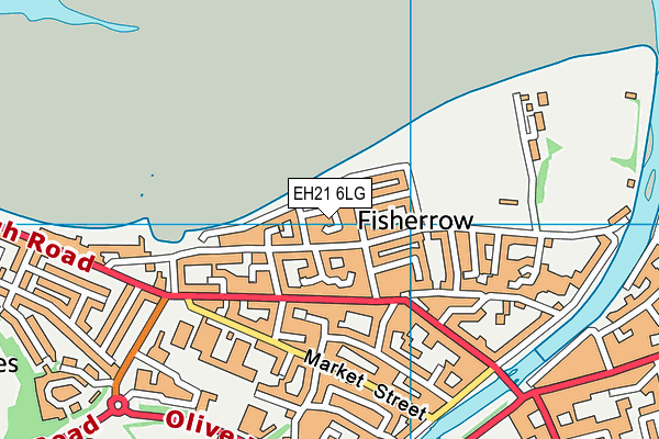 EH21 6LG map - OS VectorMap District (Ordnance Survey)