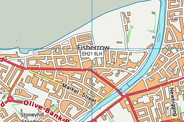 EH21 6LH map - OS VectorMap District (Ordnance Survey)