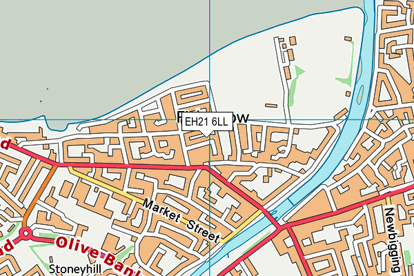 EH21 6LL map - OS VectorMap District (Ordnance Survey)