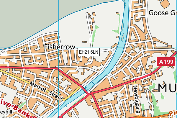 EH21 6LN map - OS VectorMap District (Ordnance Survey)