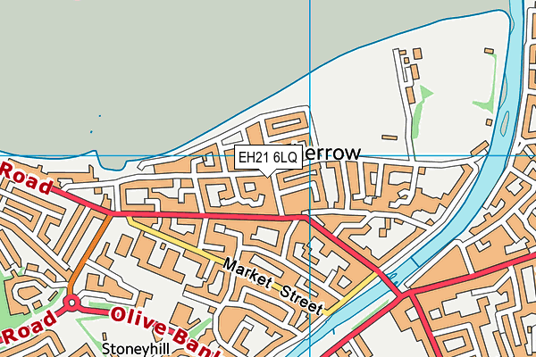 EH21 6LQ map - OS VectorMap District (Ordnance Survey)