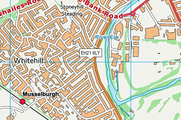 EH21 6LY map - OS VectorMap District (Ordnance Survey)