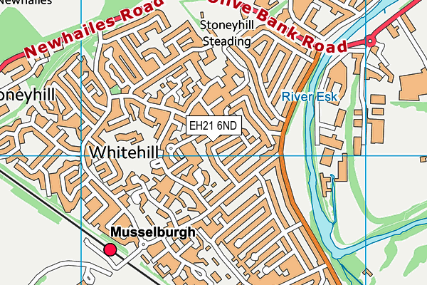 EH21 6ND map - OS VectorMap District (Ordnance Survey)