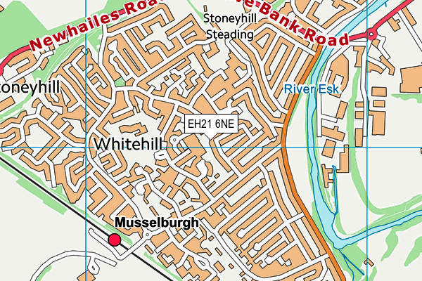 EH21 6NE map - OS VectorMap District (Ordnance Survey)