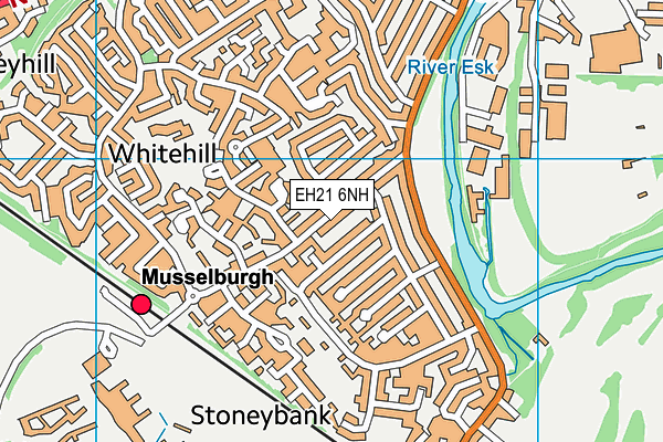 EH21 6NH map - OS VectorMap District (Ordnance Survey)