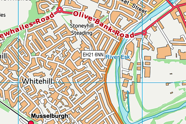 EH21 6NN map - OS VectorMap District (Ordnance Survey)