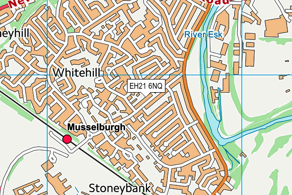 EH21 6NQ map - OS VectorMap District (Ordnance Survey)