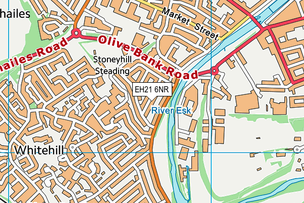 EH21 6NR map - OS VectorMap District (Ordnance Survey)