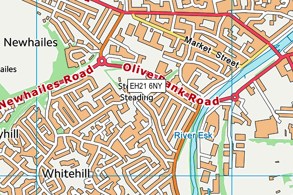 EH21 6NY map - OS VectorMap District (Ordnance Survey)