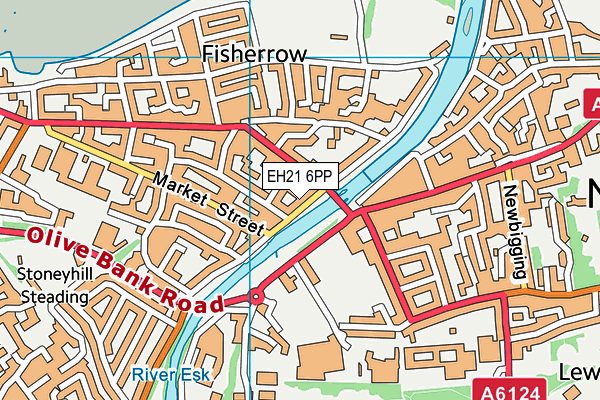 EH21 6PP map - OS VectorMap District (Ordnance Survey)