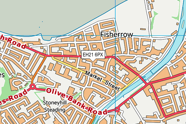 EH21 6PX map - OS VectorMap District (Ordnance Survey)