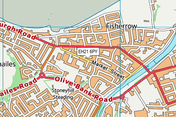 EH21 6PY map - OS VectorMap District (Ordnance Survey)