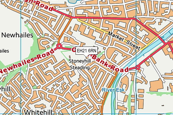 EH21 6RN map - OS VectorMap District (Ordnance Survey)