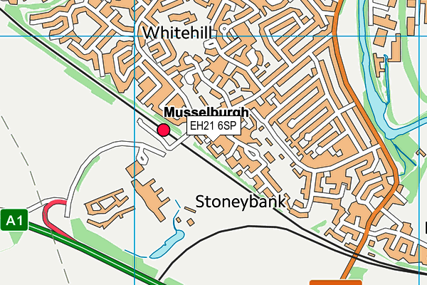 EH21 6SP map - OS VectorMap District (Ordnance Survey)