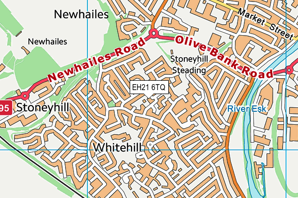 EH21 6TQ map - OS VectorMap District (Ordnance Survey)