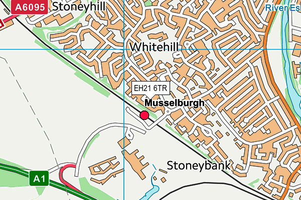 EH21 6TR map - OS VectorMap District (Ordnance Survey)