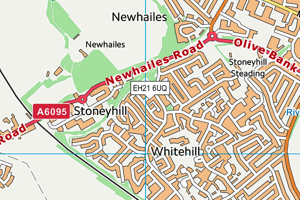 EH21 6UQ map - OS VectorMap District (Ordnance Survey)