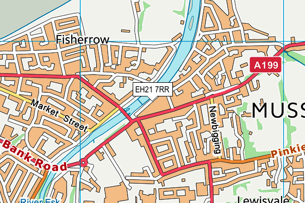 EH21 7RR map - OS VectorMap District (Ordnance Survey)