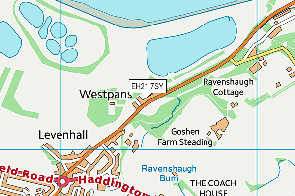 EH21 7SY map - OS VectorMap District (Ordnance Survey)