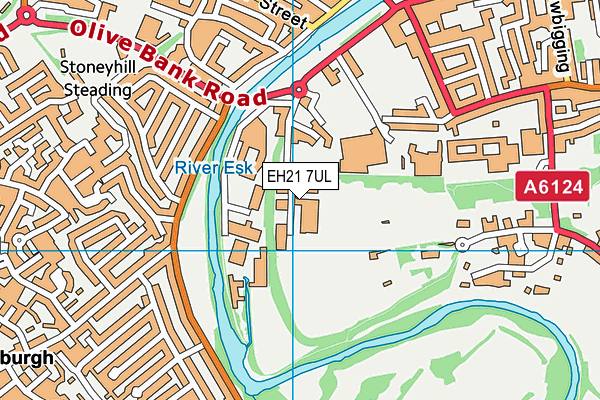 EH21 7UL map - OS VectorMap District (Ordnance Survey)