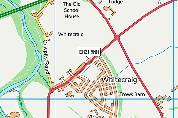 EH21 8NH map - OS VectorMap District (Ordnance Survey)