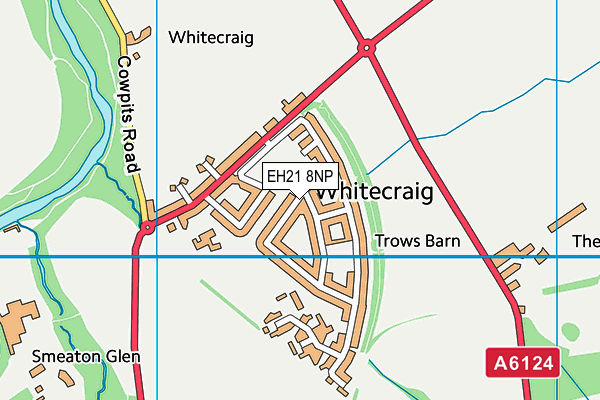 EH21 8NP map - OS VectorMap District (Ordnance Survey)