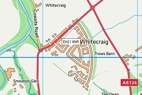 EH21 8NR map - OS VectorMap District (Ordnance Survey)