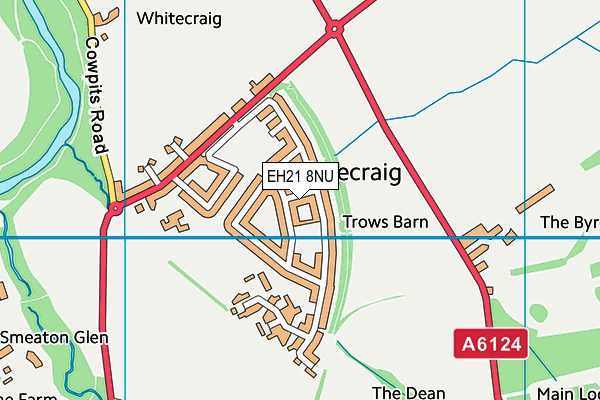 EH21 8NU map - OS VectorMap District (Ordnance Survey)