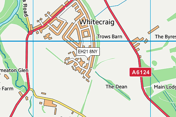 EH21 8NY map - OS VectorMap District (Ordnance Survey)