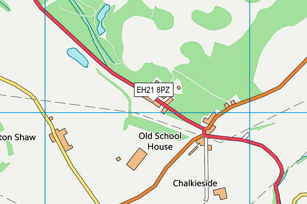 EH21 8PZ map - OS VectorMap District (Ordnance Survey)